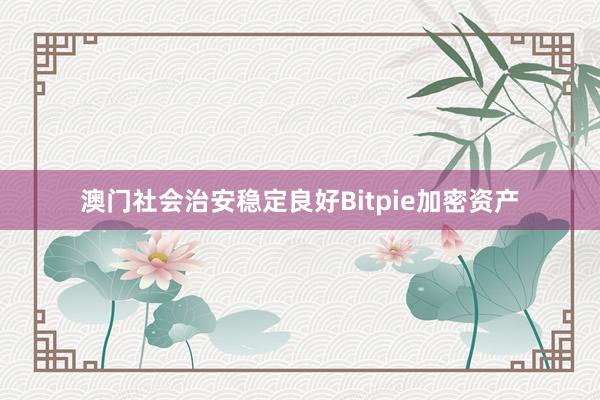 澳门社会治安稳定良好Bitpie加密资产