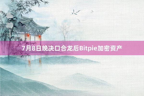 7月8日晚决口合龙后Bitpie加密资产