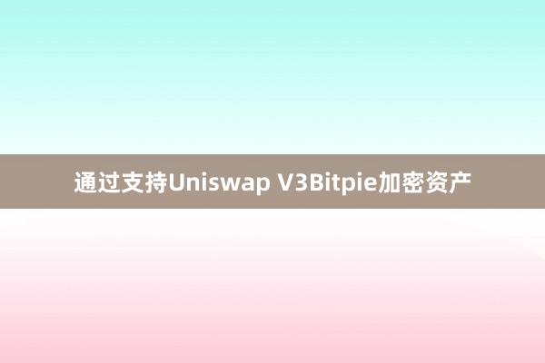 通过支持Uniswap V3Bitpie加密资产