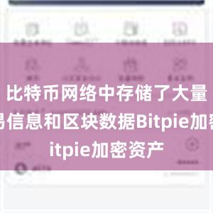 比特币网络中存储了大量的交易信息和区块数据Bitpie加密资产