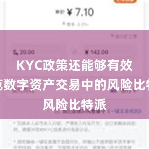 KYC政策还能够有效防范数字资产交易中的风险比特派