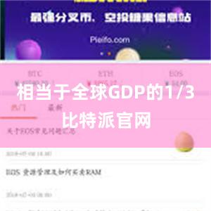 相当于全球GDP的1/3比特派官网