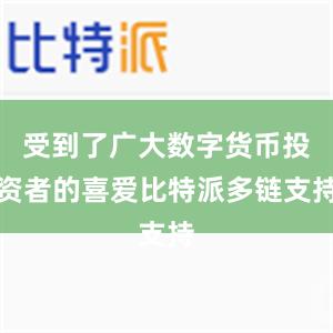 受到了广大数字货币投资者的喜爱比特派多链支持